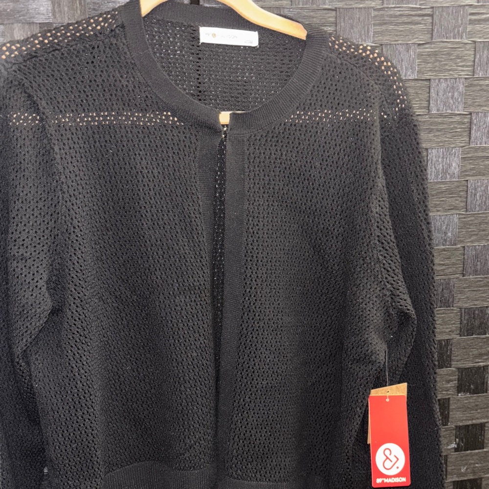 Madison Black Knit Top